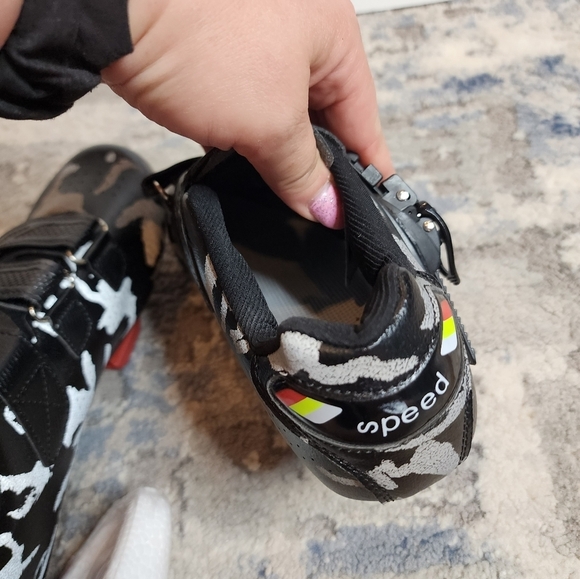 Speed Black Camo Cycling Shoes Unisex Size EU 39 New - Picture 10 of 16